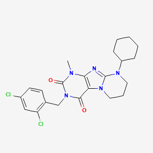 9-Cyclohexyl-3-[(2,4-dichlorophenyl)methyl]-1-methyl-7,8-dihydro-6H-purino[7,8-a]pyrimidine-2,4-dione