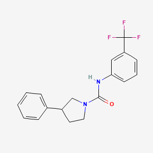 3-phenyl-N-(3-(trifluoromethyl)phenyl)pyrrolidine-1-carboxamide