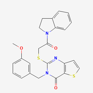 2-{[2-(2,3-dihydro-1H-indol-1-yl)-2-oxoethyl]sulfanyl}-3-(3-methoxybenzyl)thieno[3,2-d]pyrimidin-4(3H)-one