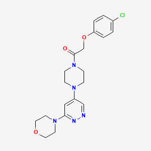 2-(4-Chlorophenoxy)-1-(4-(6-morpholinopyridazin-4-yl)piperazin-1-yl)ethanone