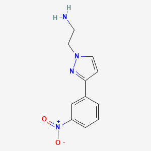2-(3-(3-Nitrophenyl)-1H-pyrazol-1-yl)ethanamine