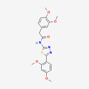 2-(3,4-dimethoxyphenyl)-N-(5-(2,4-dimethoxyphenyl)-1,3,4-thiadiazol-2-yl)acetamide