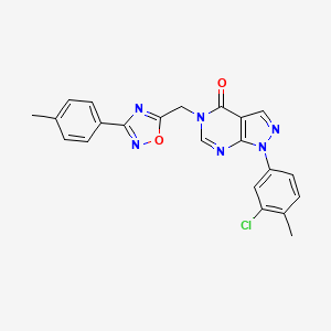 N-(2,5-dimethylphenyl)-N'-{2-[5-(pyrrolidin-1-ylcarbonyl)-1H-benzimidazol-1-yl]ethyl}urea