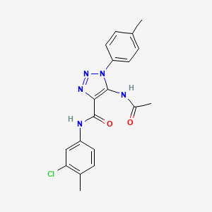5-(acetylamino)-N-(3-chloro-4-methylphenyl)-1-(4-methylphenyl)-1H-1,2,3-triazole-4-carboxamide