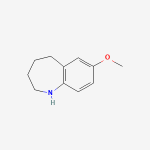 molecular formula C11H15NO B2638468 7-methoxy-2,3,4,5-tetrahydro-1H-1-benzazepine CAS No. 46180-98-7