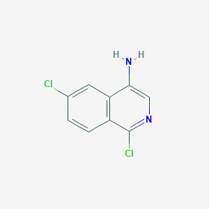 molecular formula C9H6Cl2N2 B2638477 1,6-Dichloroisoquinolin-4-amine CAS No. 1784977-21-4