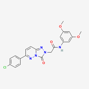 molecular formula C21H18ClN5O4 B2638511 2-(6-(4-chlorophenyl)-3-oxo-[1,2,4]triazolo[4,3-b]pyridazin-2(3H)-yl)-N-(3,5-dimethoxyphenyl)acetamide CAS No. 1251582-39-4