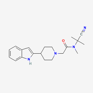 molecular formula C20H26N4O B2638523 N-(1-cyano-1-methylethyl)-2-[4-(1H-indol-2-yl)piperidin-1-yl]-N-methylacetamide CAS No. 1241026-34-5