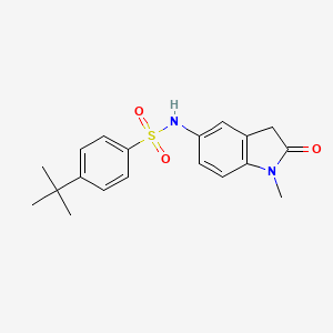 4-(tert-butyl)-N-(1-methyl-2-oxoindolin-5-yl)benzenesulfonamide