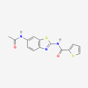 N-(6-acetamidobenzo[d]thiazol-2-yl)thiophene-2-carboxamide