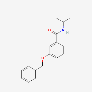 molecular formula C18H21NO2 B2638540 3-(benzyloxy)-N-(sec-butyl)benzamide CAS No. 908551-06-4