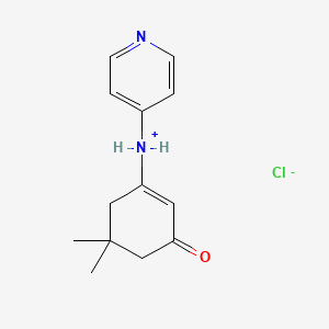 molecular formula C13H17ClN2O B2638553 N-(5,5-Dimethyl-3-oxocyclohex-1-en-1-yl)pyridin-4-aminium chloride CAS No. 1822846-71-8