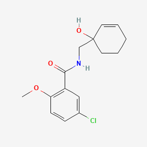 molecular formula C15H18ClNO3 B2638579 5-chloro-N-[(1-hydroxycyclohex-2-en-1-yl)methyl]-2-methoxybenzamide CAS No. 2097868-93-2