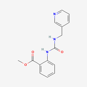 molecular formula C15H15N3O3 B2638581 2-({[(3-吡啶基甲基)氨基]羰基}氨基)苯甲酸甲酯 CAS No. 706765-84-6