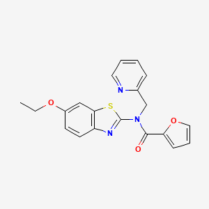 N-(6-ethoxybenzo[d]thiazol-2-yl)-N-(pyridin-2-ylmethyl)furan-2-carboxamide