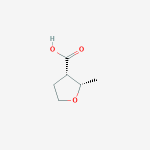 molecular formula C6H10O3 B2638598 cis-2-Methyloxolane-3-carboxylic acid CAS No. 617690-26-3