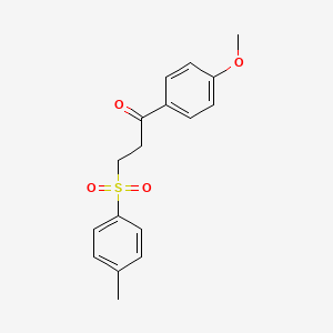 1-(4-Methoxyphenyl)-3-[(4-methylphenyl)sulfonyl]-1-propanone