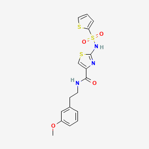 N-(3-methoxyphenethyl)-2-(thiophene-2-sulfonamido)thiazole-4-carboxamide