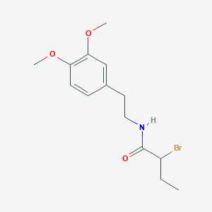 molecular formula C14H20BrNO3 B2638624 2-bromo-N-[2-(3,4-dimethoxyphenyl)ethyl]butanamide CAS No. 451460-08-5