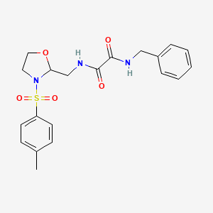 N1-benzyl-N2-((3-tosyloxazolidin-2-yl)methyl)oxalamide