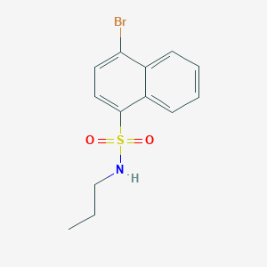molecular formula C13H14BrNO2S B263863 4-bromo-N-propyl-1-naphthalenesulfonamide 