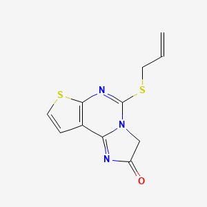 5-(allylsulfanyl)imidazo[1,2-c]thieno[3,2-e]pyrimidin-2(3H)-one