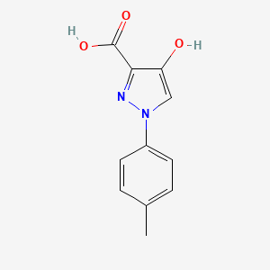 molecular formula C11H10N2O3 B2638657 4-羟基-1-(4-甲基苯基)-1H-吡唑-3-羧酸 CAS No. 1152604-35-7