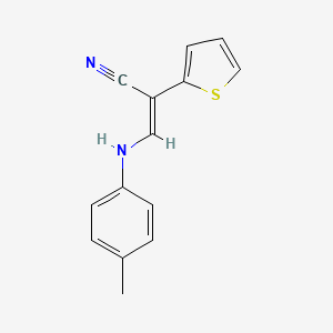 2-(2-Thienyl)-3-(4-toluidino)acrylonitrile