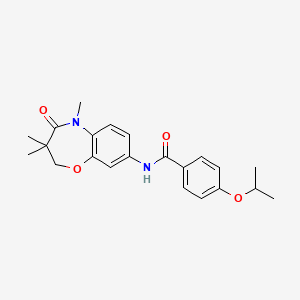 4-isopropoxy-N-(3,3,5-trimethyl-4-oxo-2,3,4,5-tetrahydrobenzo[b][1,4]oxazepin-8-yl)benzamide