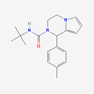 molecular formula C19H25N3O B2638703 N~2~-(叔丁基)-1-(4-甲苯基)-3,4-二氢吡咯并[1,2-a]吡嗪-2(1H)-甲酰胺 CAS No. 899961-02-5