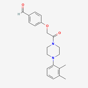 molecular formula C21H24N2O3 B2638721 4-[2-[4-(2,3-Dimethylphenyl)piperazin-1-yl]-2-oxoethoxy]benzaldehyde CAS No. 852839-73-7