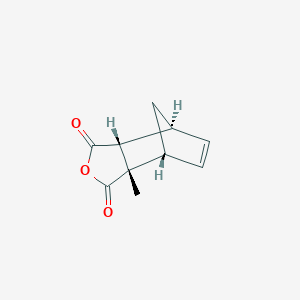 molecular formula C10H10O3 B2638726 3aalpha-Methyl-3a,4,7,7aalpha-tetrahydro-4alpha,7alpha-methanoisobenzofuran-1,3-dione CAS No. 18310-60-6