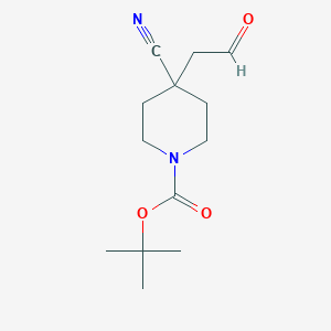 Tert-butyl 4-cyano-4-(2-oxoethyl)piperidine-1-carboxylate