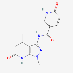 N-(1,4-dimethyl-6-oxo-4,5,6,7-tetrahydro-1H-pyrazolo[3,4-b]pyridin-3-yl)-6-oxo-1,6-dihydropyridine-3-carboxamide