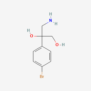 molecular formula C9H12BrNO2 B2638752 3-Amino-2-(4-bromophenyl)propane-1,2-diol CAS No. 1934914-07-4