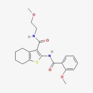2-(2-methoxybenzamido)-N-(2-methoxyethyl)-4,5,6,7-tetrahydrobenzo[b]thiophene-3-carboxamide