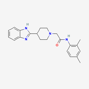 2-(4-(1H-benzo[d]imidazol-2-yl)piperidin-1-yl)-N-(2,4-dimethylphenyl)acetamide