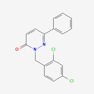 molecular formula C17H12Cl2N2O B2638763 2-(2,4-二氯苄基)-6-苯基吡啶并嘧啶-3(2H)-酮 CAS No. 922901-55-1