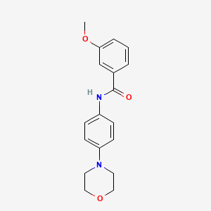 3-methoxy-N-[4-(morpholin-4-yl)phenyl]benzamide
