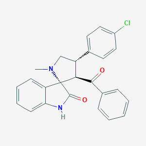 molecular formula C25H21ClN2O2 B263877 [4'-(4-Chlorophenyl)-1'-methyl-1,2-dihydro-2-oxospiro(indole-3,2'-pyrrolidine)-3'-yl](phenyl)methanone 