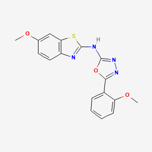 N-(6-methoxybenzo[d]thiazol-2-yl)-5-(2-methoxyphenyl)-1,3,4-oxadiazol-2-amine