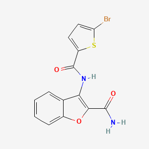 3-(5-Bromothiophene-2-carboxamido)benzofuran-2-carboxamide