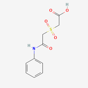 2-[(2-Anilino-2-oxoethyl)sulfonyl]acetic acid