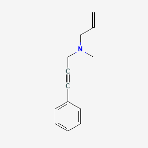 molecular formula C13H15N B2638791 甲基(3-苯基丙-2-炔-1-基)(丙-2-烯-1-基)胺 CAS No. 60444-44-2