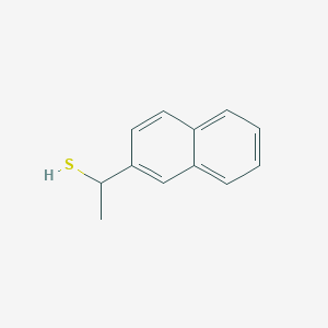 molecular formula C12H12S B2638796 1-Naphthalen-2-yl-ethanethiol CAS No. 100519-58-2