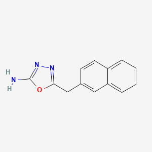 molecular formula C13H11N3O B2638797 5-(萘-2-基甲基)-1,3,4-恶二唑-2-胺 CAS No. 220635-18-7