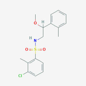 molecular formula C17H20ClNO3S B2638808 3-chloro-N-(2-methoxy-2-(o-tolyl)ethyl)-2-methylbenzenesulfonamide CAS No. 1797892-92-2