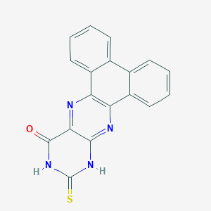 molecular formula C18H10N4OS B2638815 11-硫代苯并[9,10-g]蝶啶-13-醇 CAS No. 38350-62-8