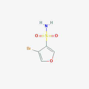 molecular formula C4H4BrNO3S B2638829 4-溴呋喃-3-磺酰胺 CAS No. 2378506-59-1