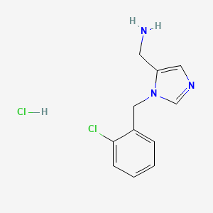 [1-(2-Chlorobenzyl)-1H-imidazol-5-yl]methanamine hydrochloride